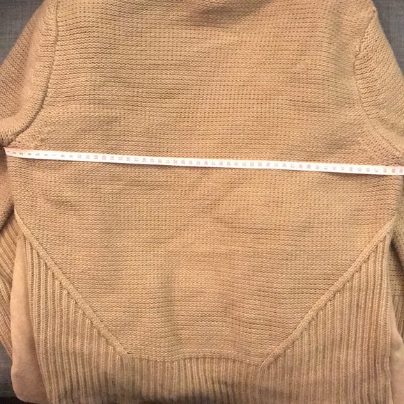 Light Brown Faux Fur Waterfall Cardigan (Size XL) - Picture 4 of 5